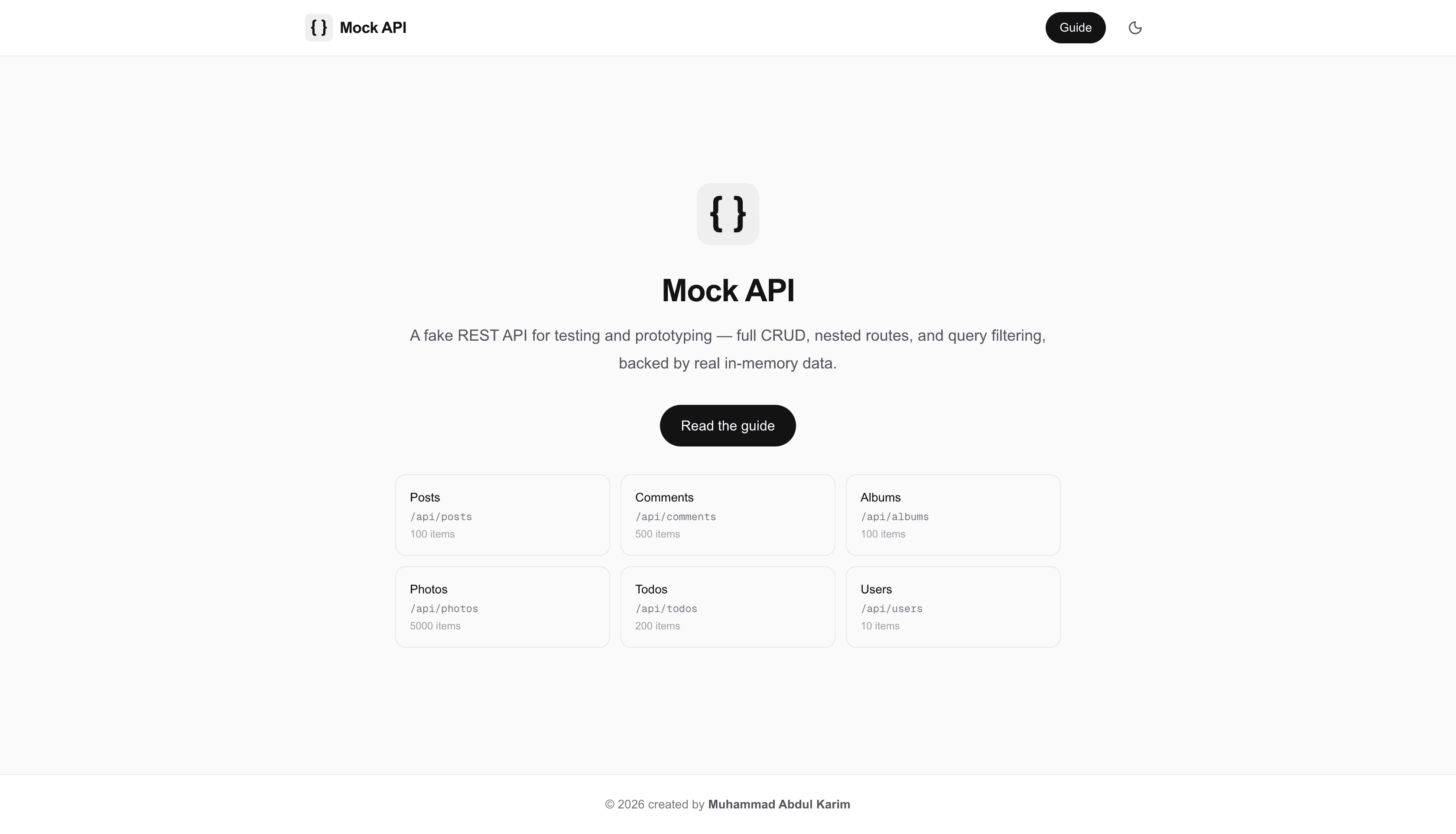 Mock API