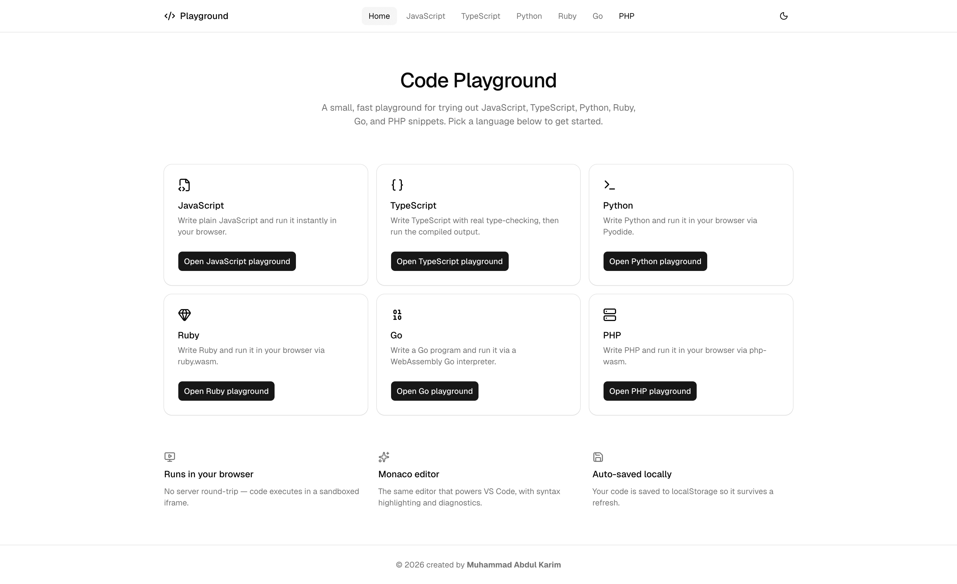 Code Playground